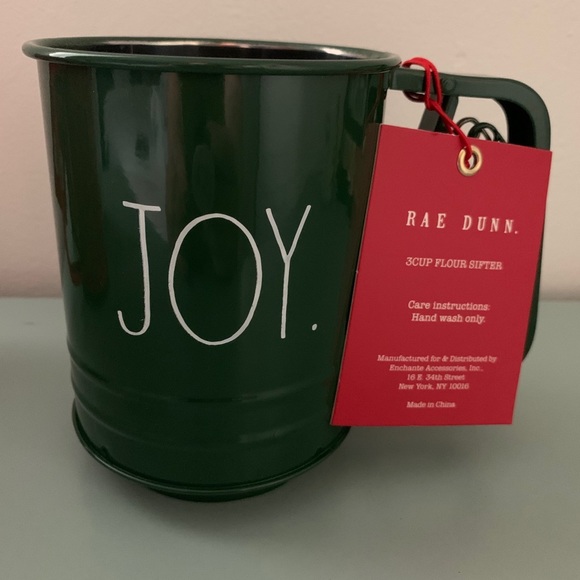 Rae Dunn Flour Sifter Set Joy Believe Nice NEW - Picture 6 of 8
